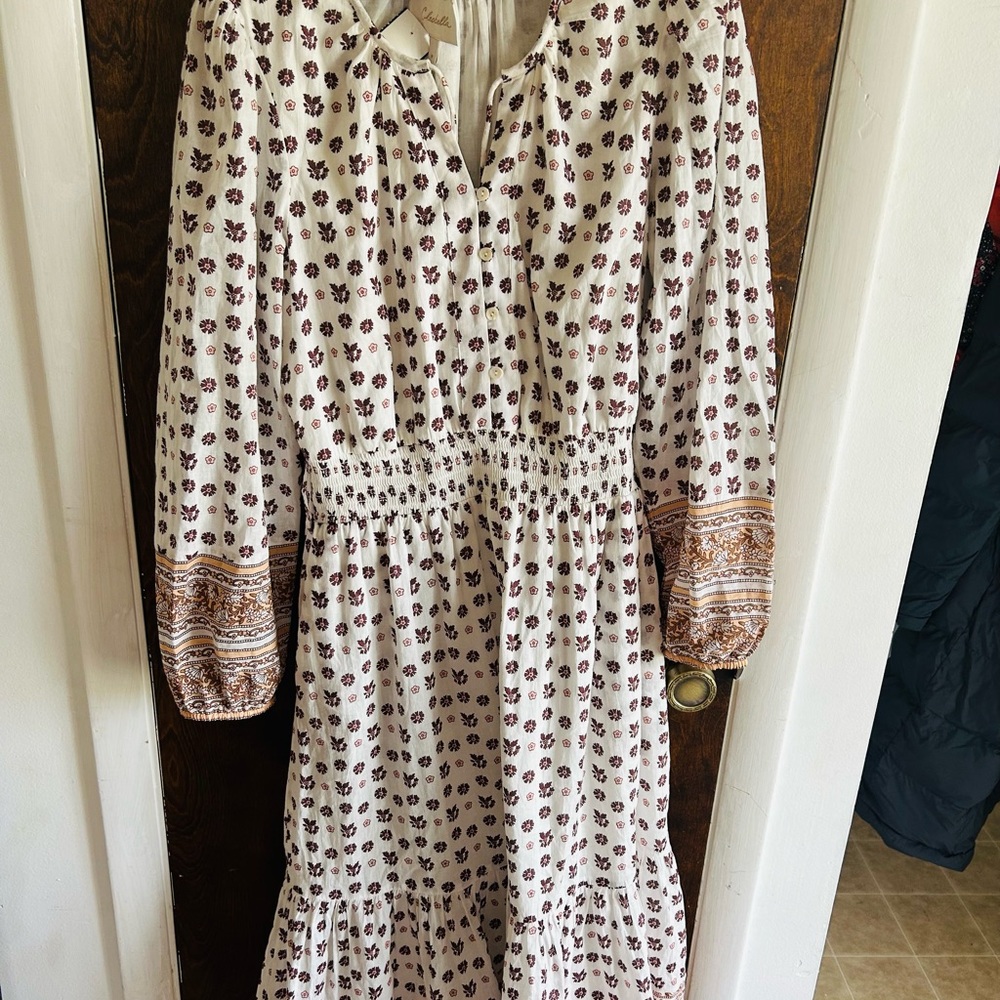 Floral Long Sleeve Dress